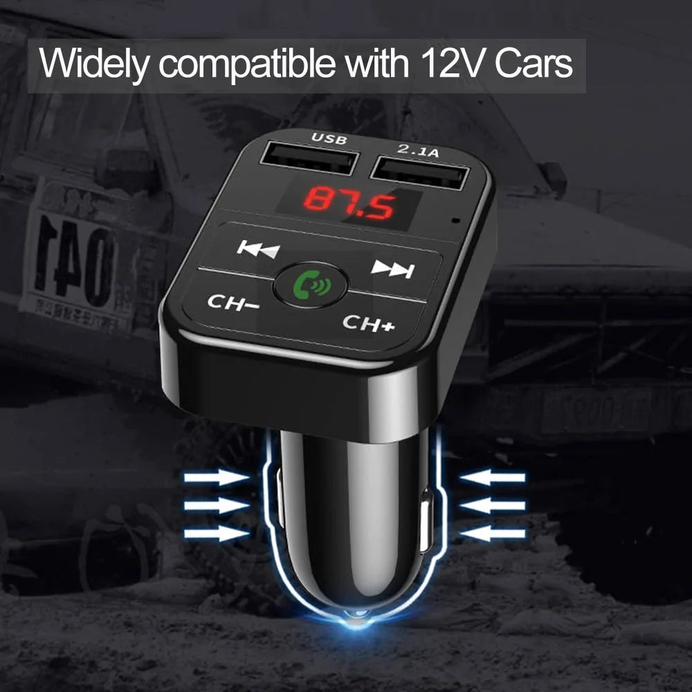Adaptador inalámbrico para transmisor FM Bluetooth 5.0 para coche