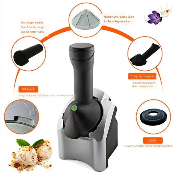 Máquina para hacer helados con frutas congeladas