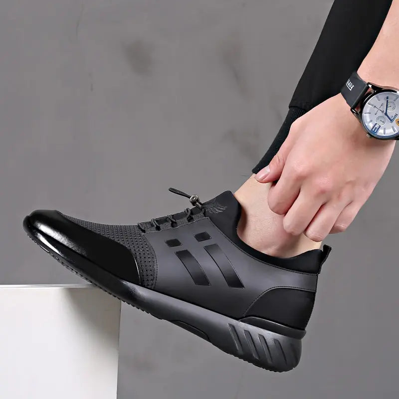 Zapatos de hombre 2022 de calidad, de piel de vaca y licra, marca