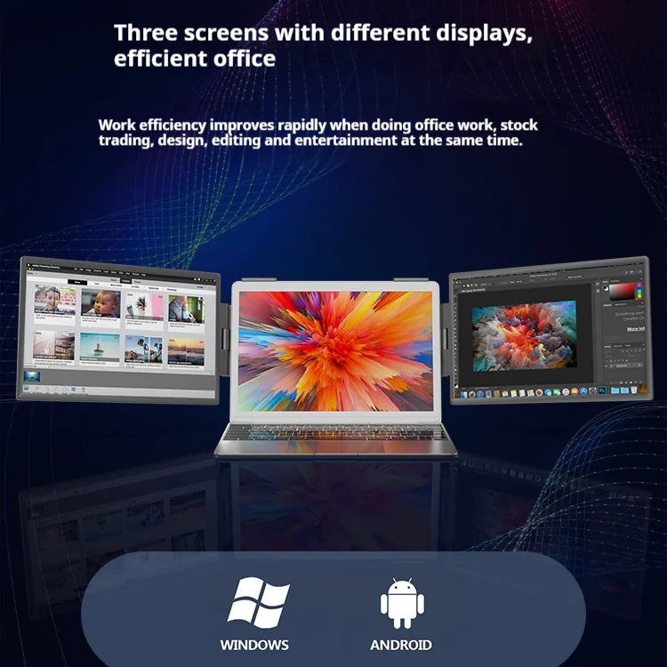 Monitor portátil de 14 pulgadas con pantalla dual: ¡maximice su productividad mientras viaja!