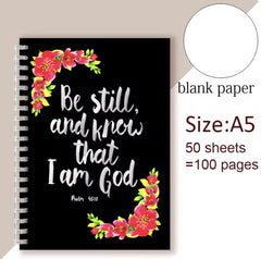 Be Still and Know That I Am God - Christian Spiral Notebook with Psalm 46:10 Quote