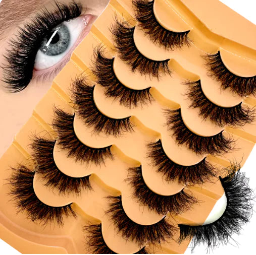 Pestañas de ojo de gato dramáticas 8D