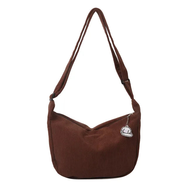 Bolsos bandolera de pana para mujer