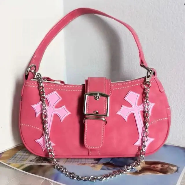 Bolso de hombro estilo punk rock