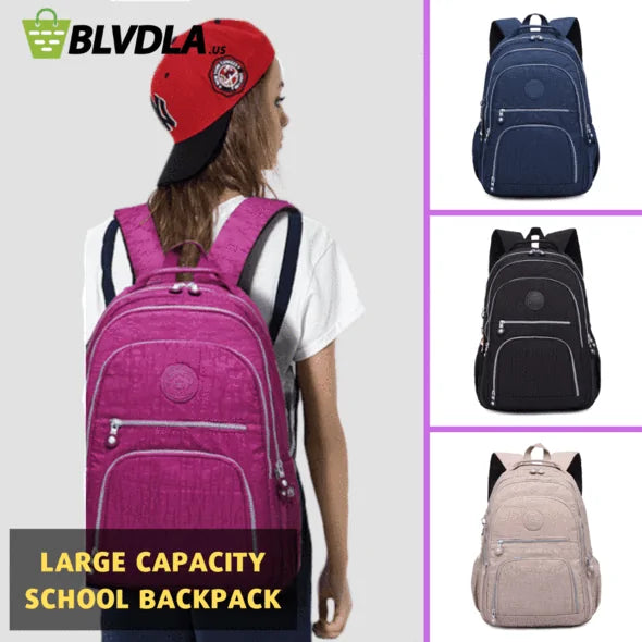 Mochila escolar de viaje de gran capacidad
