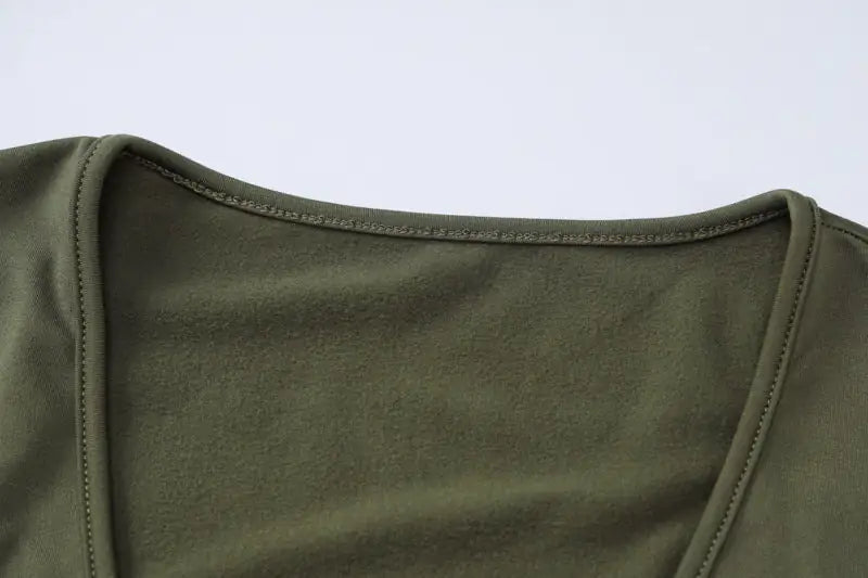 Conjunto de pantalones acampanados de canalé