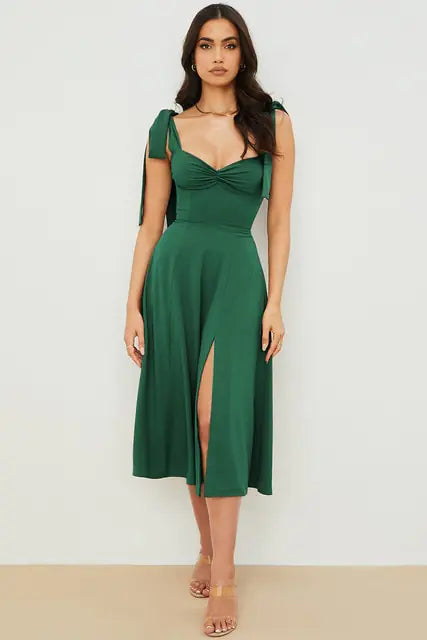 Vestido largo informal elegante de verano para mujer