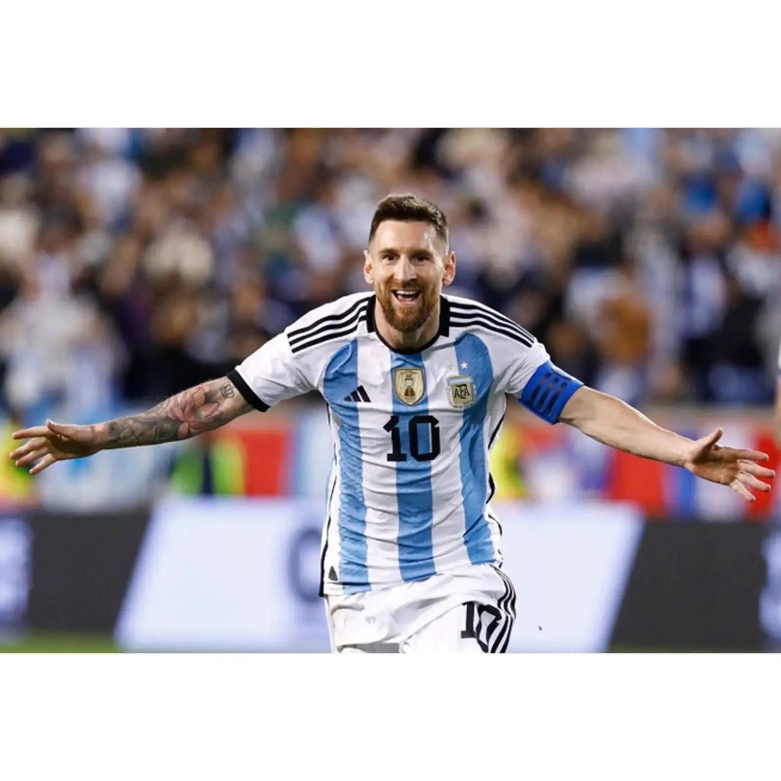 Camiseta local de Messi n.° 10 de la Copa Mundial de Fútbol 2022 de Argentina de primera calidad de Adidas