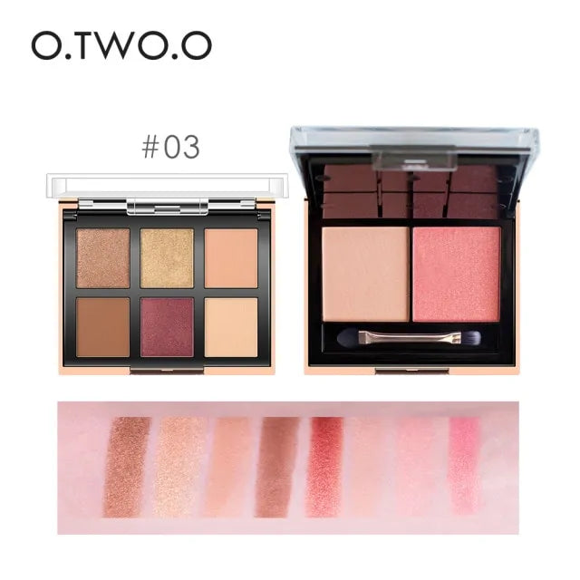 Paleta de sombras de ojos de colores para maquillaje, kit cosmético