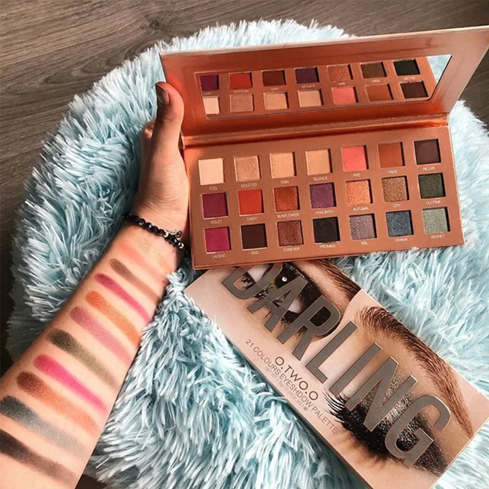 Paleta de sombras de ojos de colores para maquillaje, kit cosmético