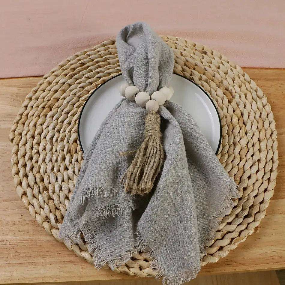 Servilleta de gasa de algodón color rosa