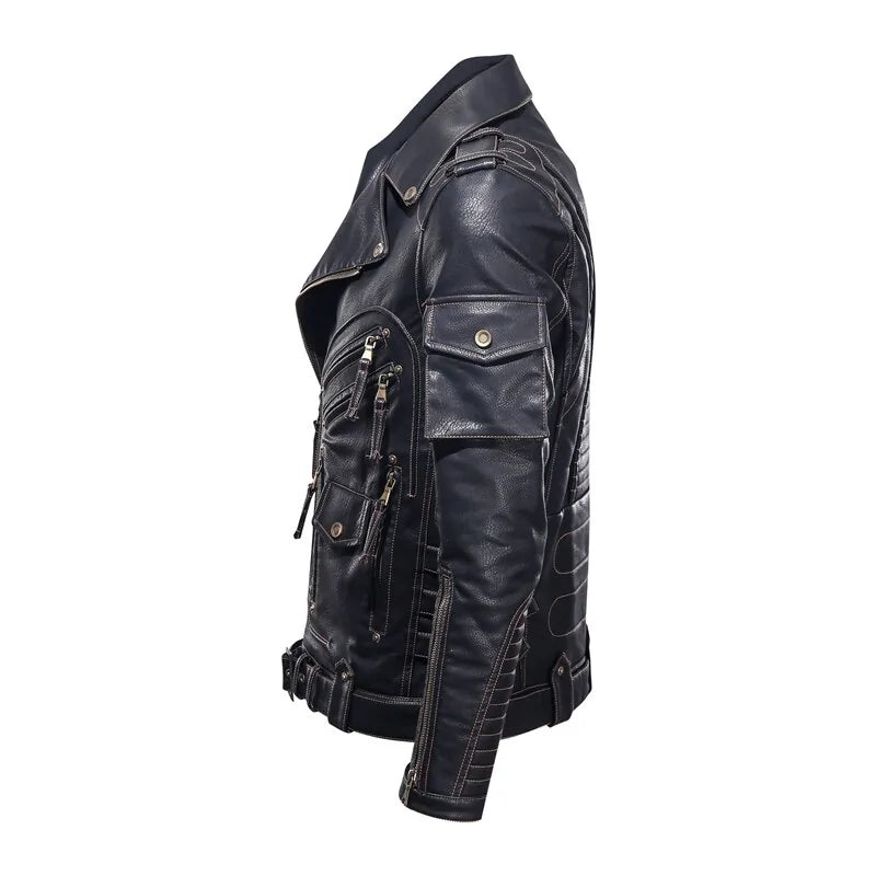 Chaqueta de cuero para hombre