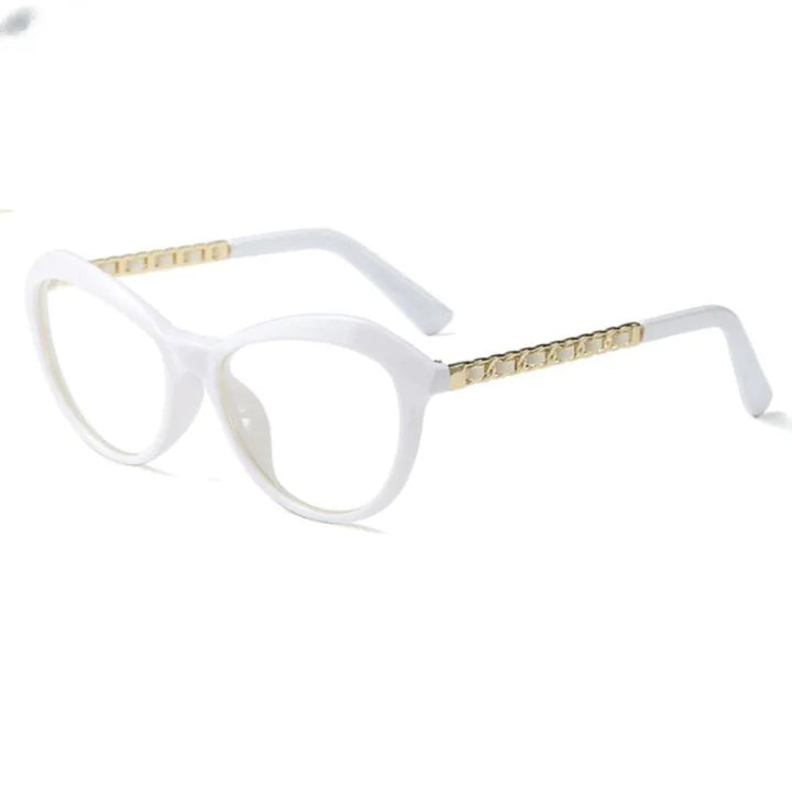 Gafas cuadradas de color caqui con forma de ojo de gato
