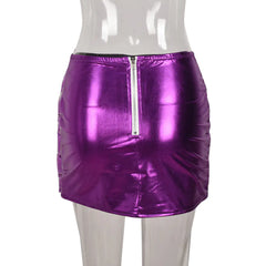 Double Bubble Puffer Mini Skirt