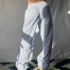 Low Waist Casual Striped Pants