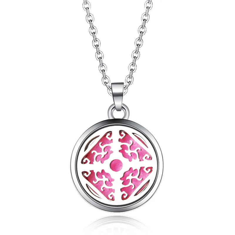 Collar con colgante de aromaterapia y difusor de aceites esenciales