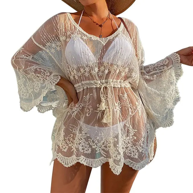 Traje de baño de crochet para playa