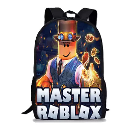Mochila de Roblox con dibujos animados en 3D para niños