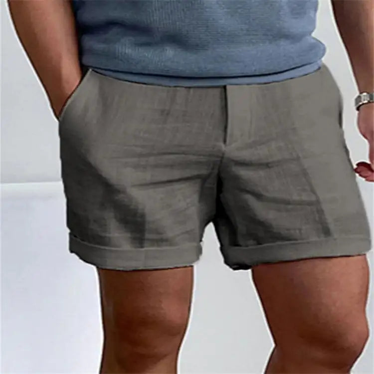 Pantalones cortos de entrenamiento con bolsillos inclinados para hombre