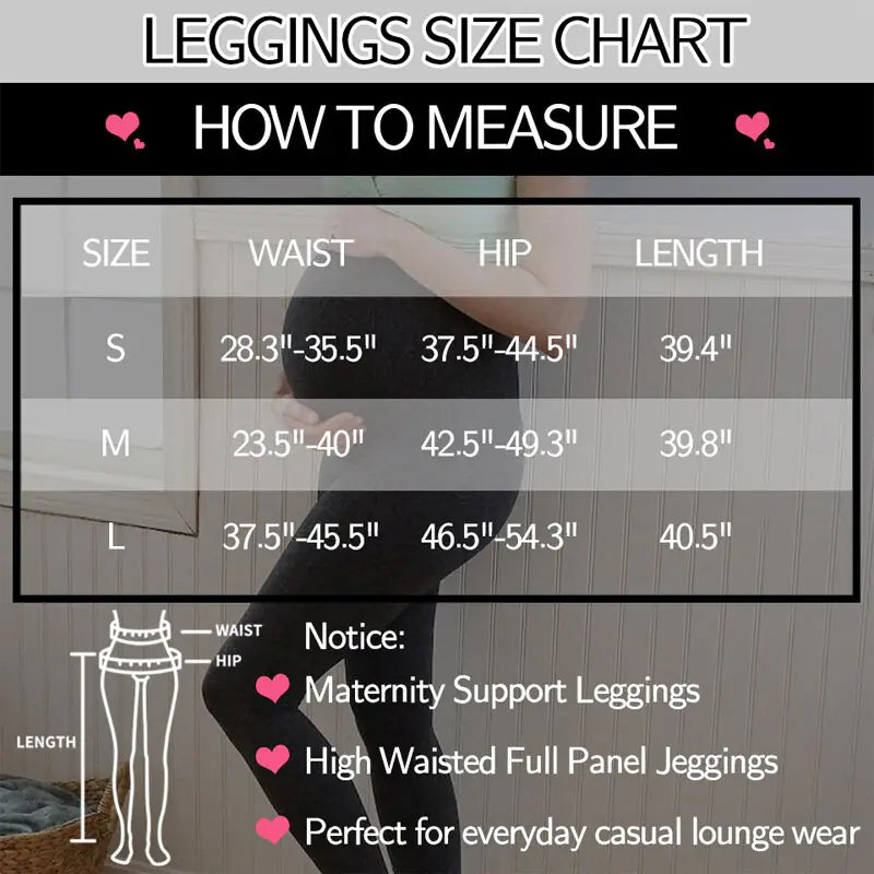 Leggings de maternidad de cintura alta