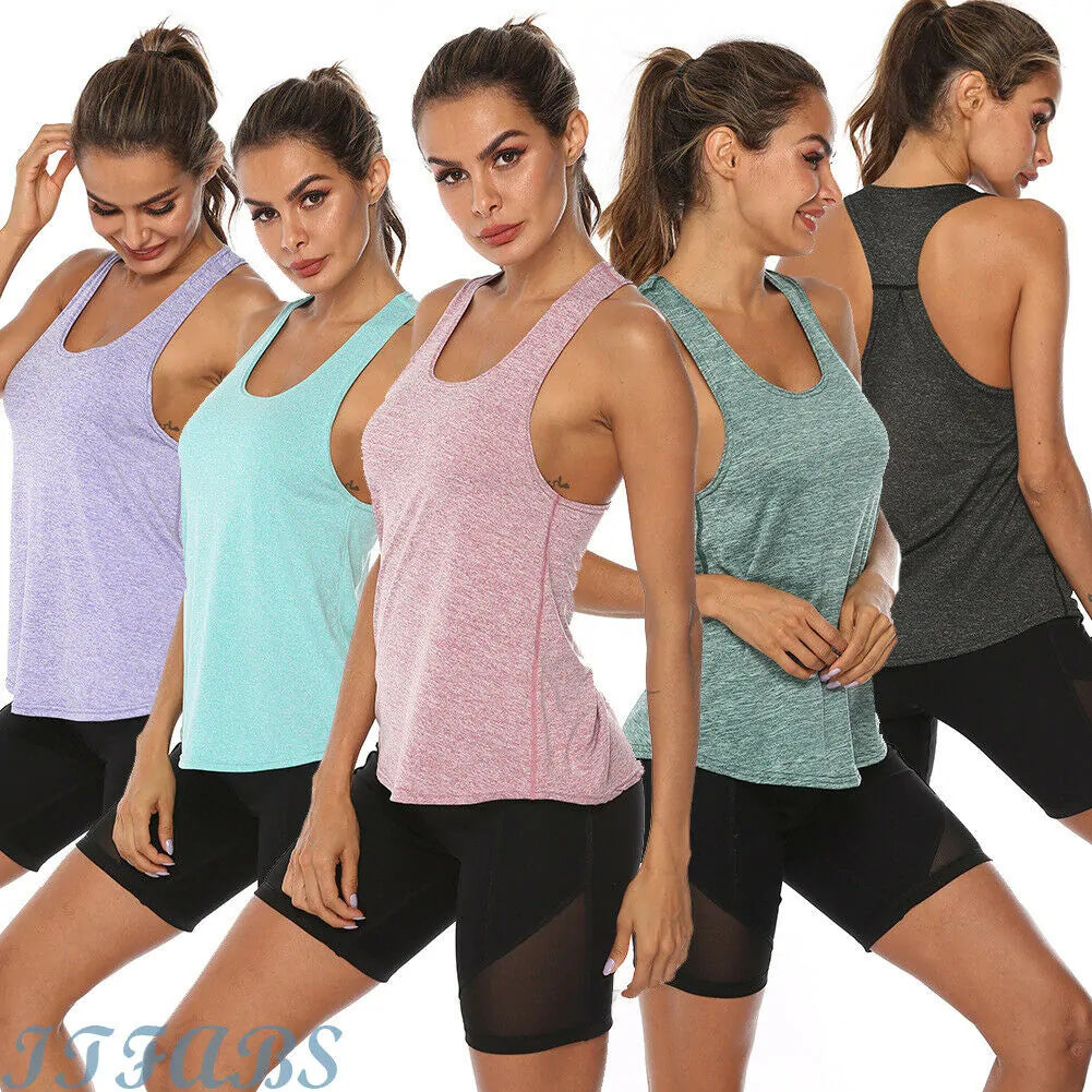 Camisetas de yoga y fitness para correr