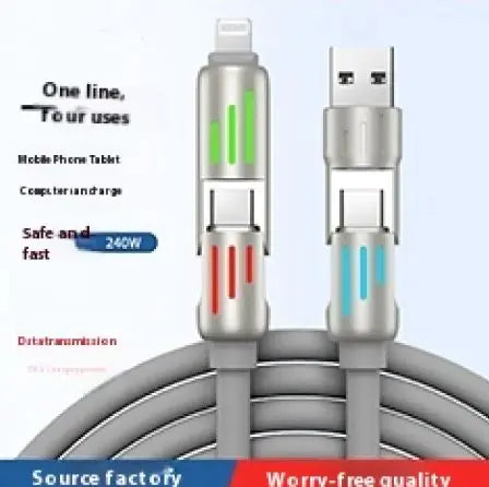 Cable de datos de dos a dos de carga rápida de 240 W