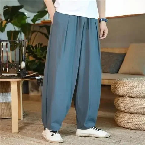 Pantalones deportivos de cintura alta para hombre