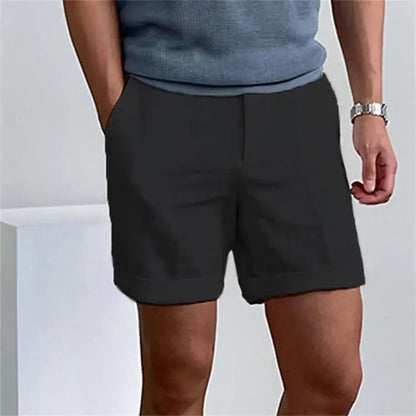 Pantalones cortos de entrenamiento con bolsillos inclinados para hombre