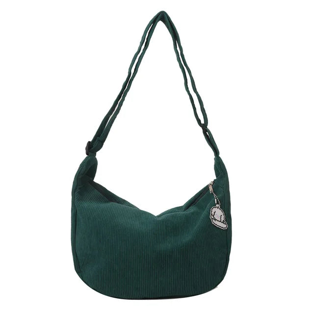 Bolsos bandolera de pana para mujer