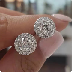 Elegant Zircon Geometric Earrings