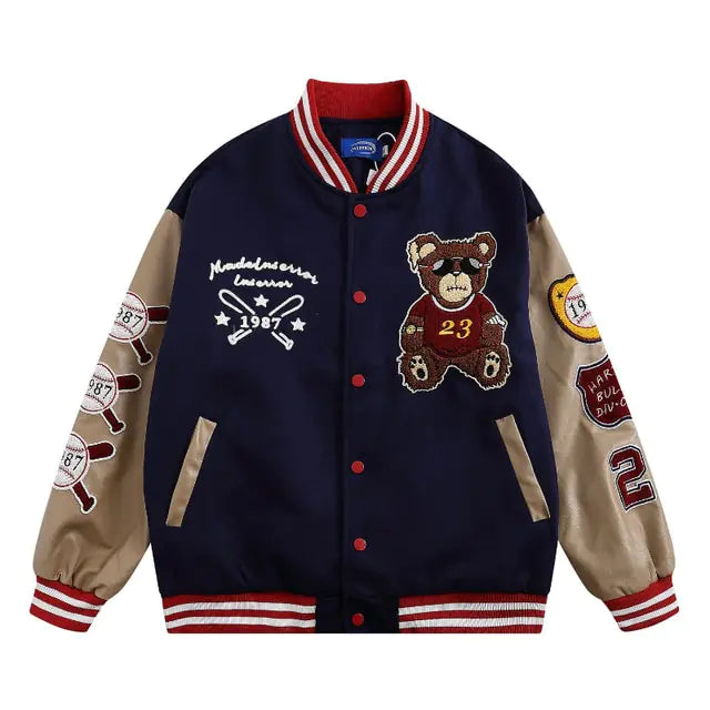 Chaqueta estilo hip hop retro Y2K