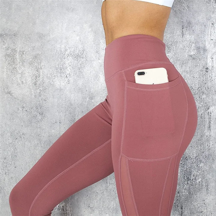 Leggings de cintura alta con bolsillos SVOKOR: Leggings de fitness de moda 2019 para mujeres