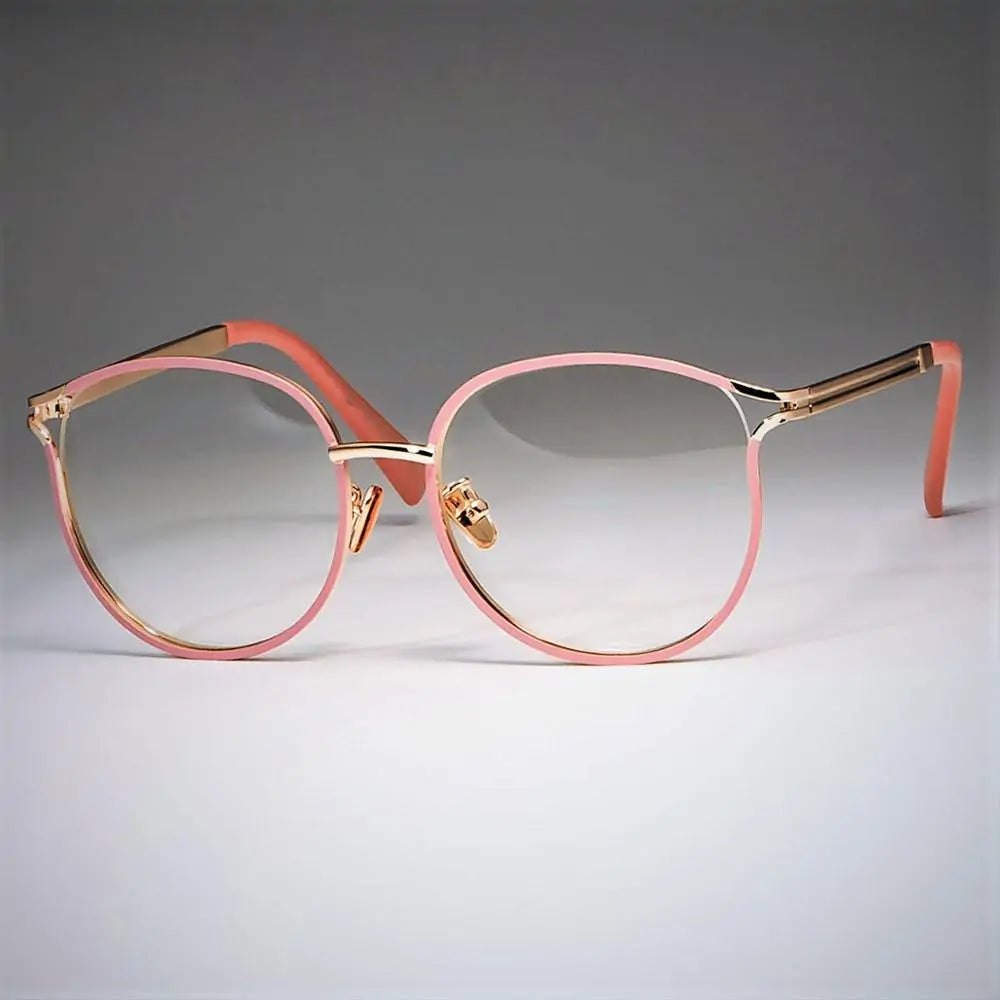 Gafas de ojo de gato con montura de metal