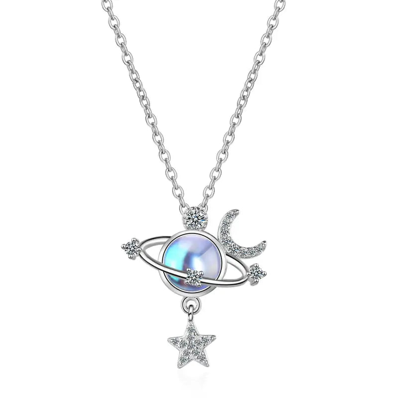 Collar de circonitas brillantes
