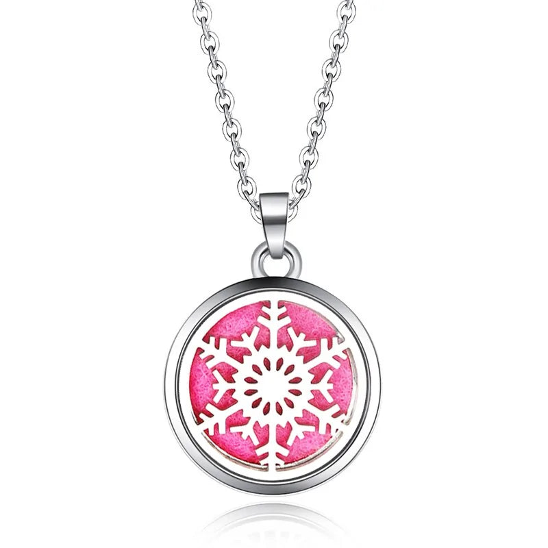 Collar con colgante de aromaterapia y difusor de aceites esenciales