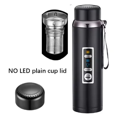 Termo inteligente con pantalla LED y filtro de té