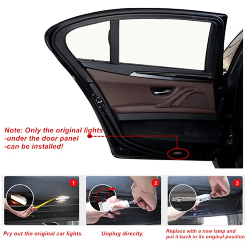 Proyector láser de luz LED para puerta de coche para BMW