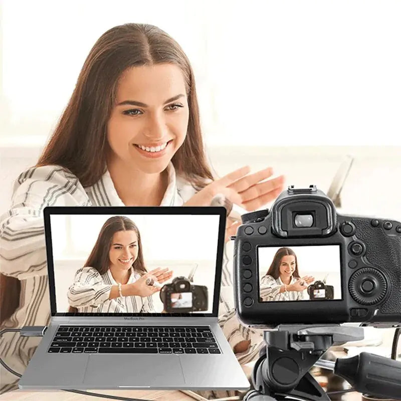 Adaptador HDMI para monitor de cámara y videocámara