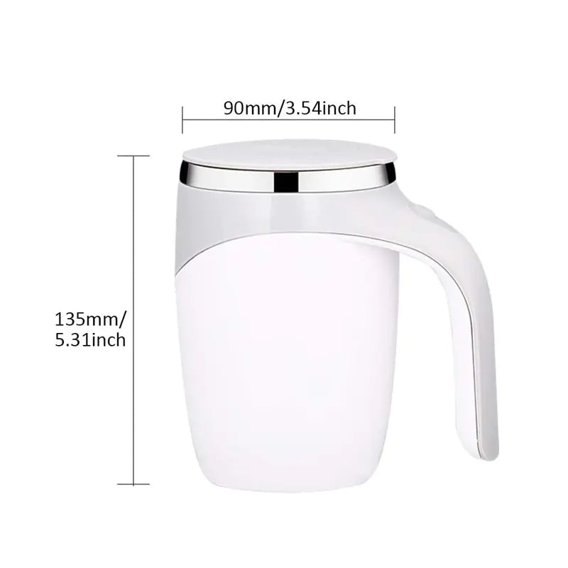Taza de café automática recargable con agitador