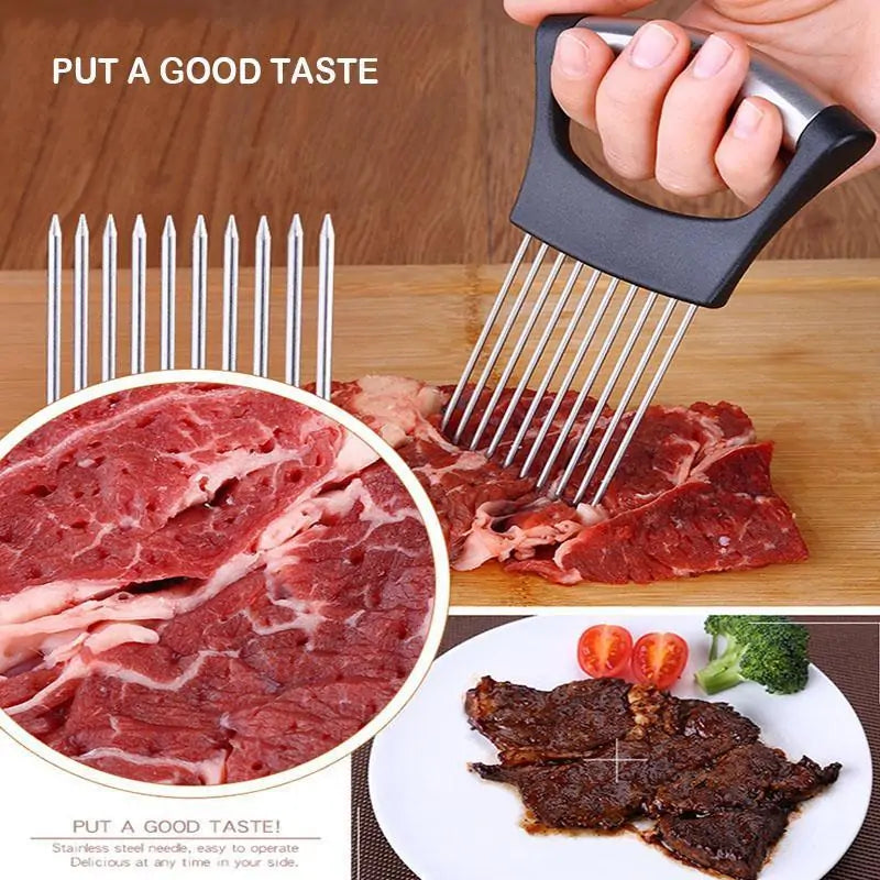 Soporte para cortar alimentos con soporte para verduras de acero inoxidable