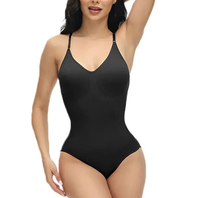 Body con tirantes finos y escote en V