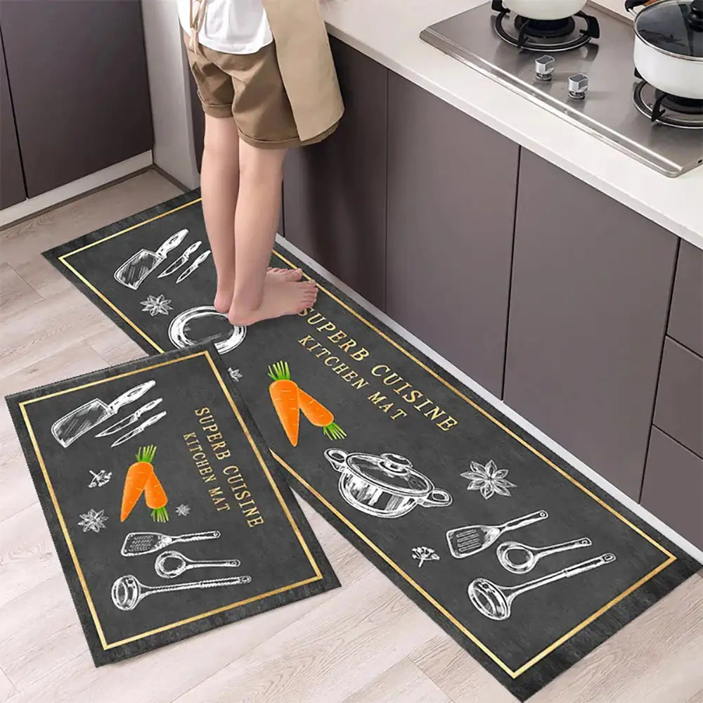 Alfombrilla de cocina moderna antideslizante