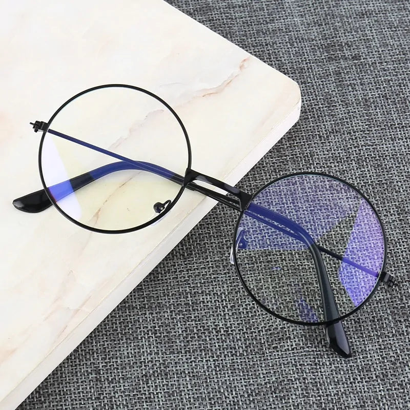 Vintage Round Blue Light Blocking Glasses
