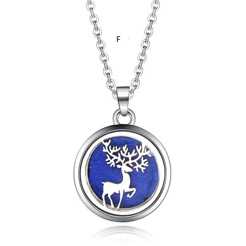 Collar con colgante de aromaterapia y difusor de aceites esenciales