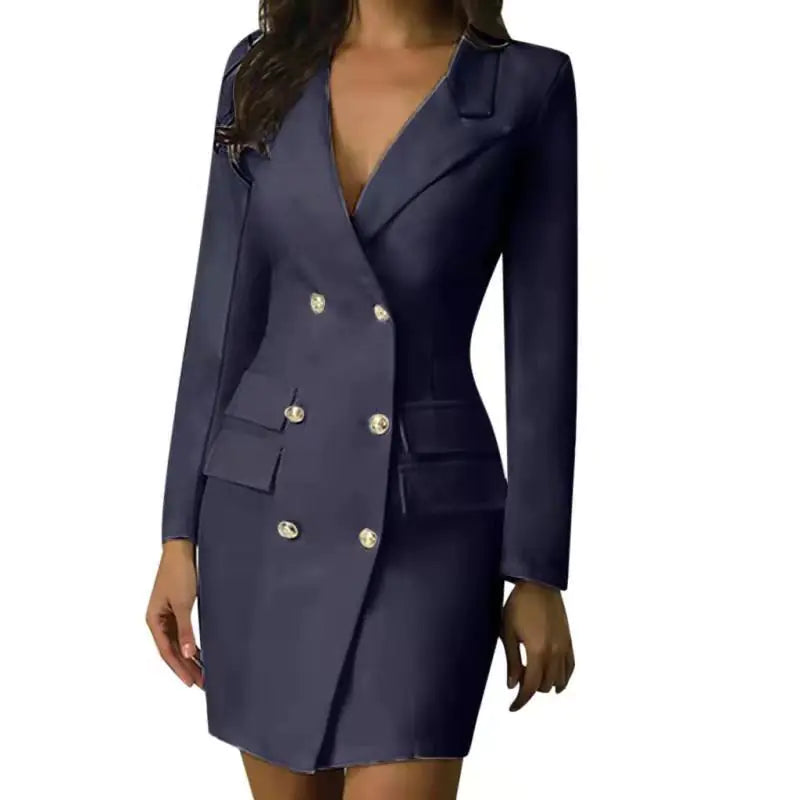 Vestido blazer cruzado para mujer