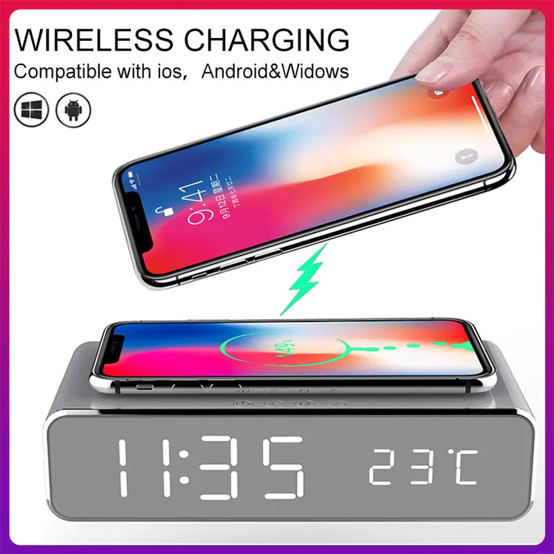 Carga inalámbrica eficiente con elegante pantalla LED
