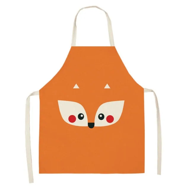 Delantal impermeable con estampado de animales de dibujos animados