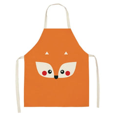 Cartoon Animal Pattern Oilproof Apron