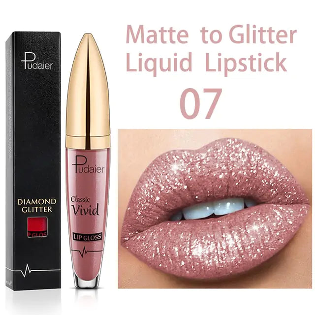 Brillo labial brillante de larga duración