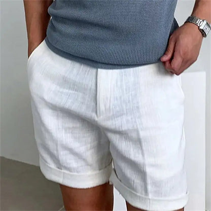 Pantalones cortos de entrenamiento con bolsillos inclinados para hombre